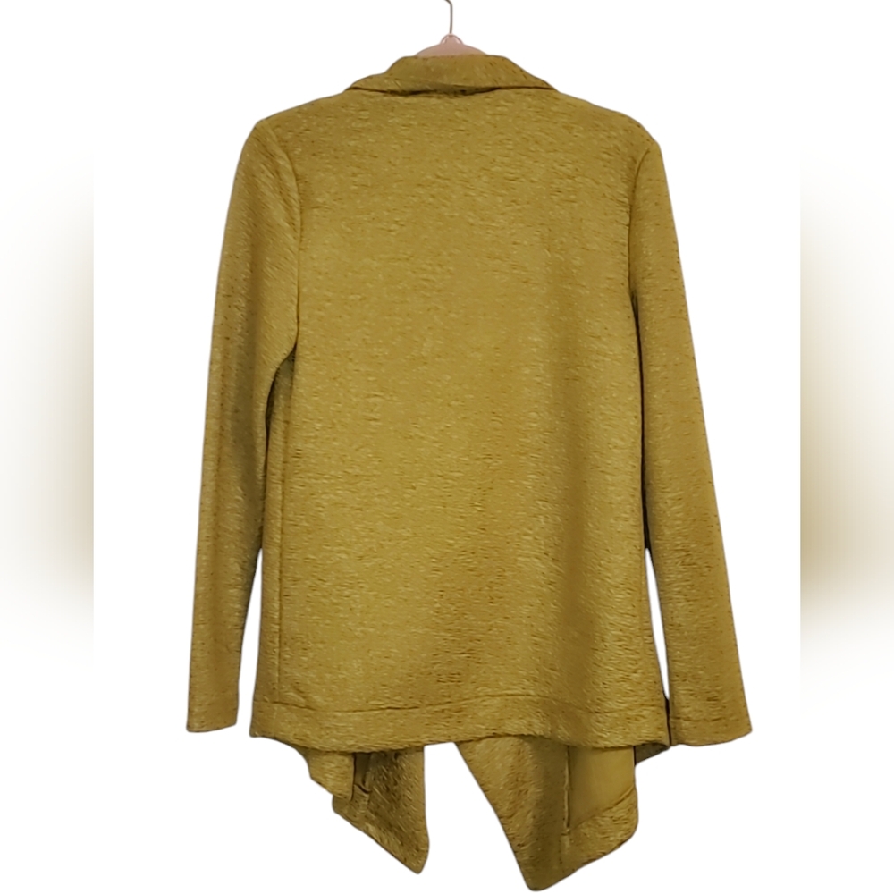 Minkpink textured muted chartreuse waterfall jacket, extra small, fits small - Picture 2 of 3